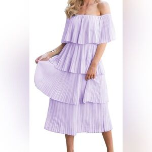 Women's Off The Shoulder Ruffles dress